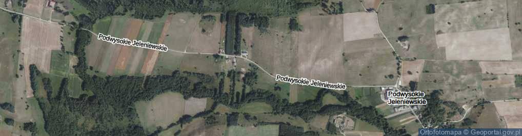 Zdjęcie satelitarne Podwysokie Jeleniewskie ul.